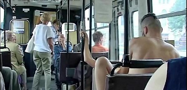  Extreme risky public transportation sex couple in front of all the passengers